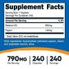 Nutricost Betaine HCl + Pepsin 790mg, 240 Capsules - Gluten Free & Non-GMO Supplement