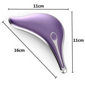 Micro Current Inductive Therapeutical Instrument Vibration Lifting (Color: purple)